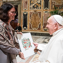 Gabriele Gien und Papst Franziskus